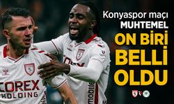 Konyaspor maçı  MUHTEMEL 11'İ BELLİ OLDU