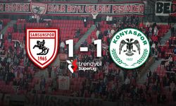 Samsunspor-Konyaspor maçının İLK DEVRESİ 1-1 SONA ERDİ