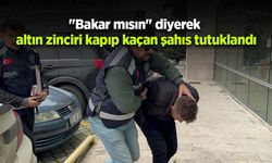 "Bakar mısın" diyerek altın zinciri kapıp kaçan şahıs tutuklandı