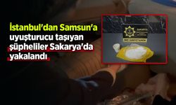 İstanbul'dan Samsun'a uyuşturucu taşıyan şüpheliler Sakarya'da yakalandı