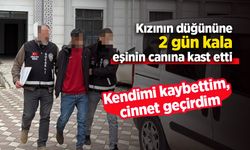 Kızının düğününe 2 gün kala eşinin canına kast etti