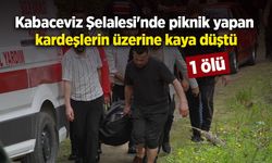 Kabaceviz Şelalesi'nde piknik yapan kardeşlerin üzerine kaya düştü: 1 ölü