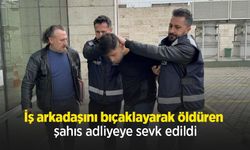 İş arkadaşını bıçaklayarak öldüren şahıs adliyeye sevk edildi