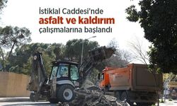İstiklal Caddesi’nde asfalt ve kaldırım çalışmalarına başlandı