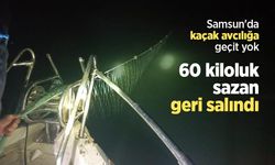 Samsun'da kaçak avcılığa geçit yok: 60 kiloluk sazan geri salındı