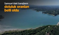 Samsun'daki barajların doluluk oranları belli oldu