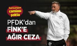 Samsunspor camiası şokta, PFDK'dan FİNK'E AĞIR CEZA