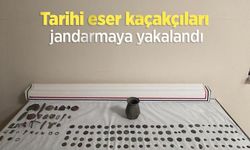 Tarihi eser kaçakçıları jandarmaya yakalandı