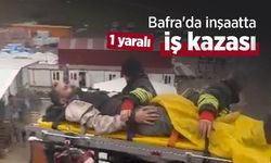 Bafra'da inşaatta iş kazası: 1 yaralı