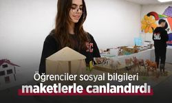 Öğrenciler sosyal bilgileri maketlerle canlandırdı
