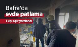 Bafra'da evde patlama: 1 kişi ağır yaralandı
