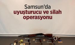 Samsun’da uyuşturucu ve silah operasyonu