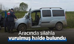 Aracında silahla vurulmuş halde bulundu