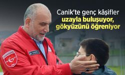Canik'te genç kâşifler uzayla buluşuyor, gökyüzünü öğreniyor