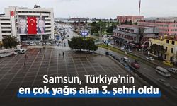Samsun, Türkiye’nin en çok yağış alan 3. şehri oldu