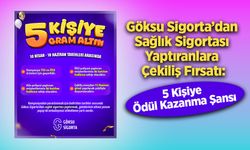 Göksu Sigorta’dan Sağlık Sigortası Yaptıranlara Çekiliş Fırsatı: 5 Kişiye Ödül Kazanma Şansı