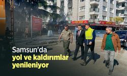 Samsun'da yol ve kaldırımlar yenileniyor