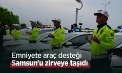 Emniyete araç desteği Samsun'u zirveye taşıdı