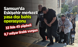 Samsun’da Eskişehir merkezli yasa dışı bahis operasyonu