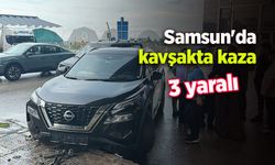 Samsun'da kavşakta kaza: 3 yaralı