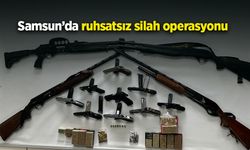 Samsun’da ruhsatsız silah operasyonu