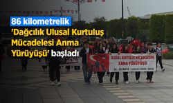 86 kilometrelik 'Dağcılık Ulusal Kurtuluş Mücadelesi Anma Yürüyüşü' başladı