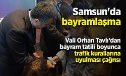 Samsun'da bayramlaşma