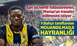 Sarı lacivertli futbolseverler, Marius'un transfer edilmesini istiyor ...