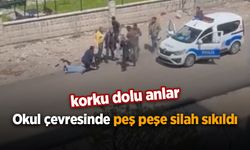 Okul çevresinde peş peşe silah sıkıldı
