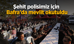 Şehit polisimiz için Bafra'da mevlit okutuldu