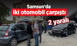 Samsun’da iki otomobil çarpıştı: 2 yaralı
