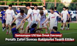 Samsunspor U16’dan Örnek Davranış! Penaltı Zaferi Sonrası Rakiplerini Teselli Ettiler