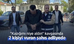 "Kazığımı niye aldın" kavgasında 2 kişiyi vuran şahıs adliyede