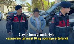 3 aylık bebeği nedeniyle cezaevine girmesi 16 ay sonraya ertelendi