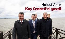 Hulusi Akar Kuş Cenneti'ni gezdi