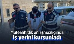Müteahhitlik anlaşmazlığında iş yerini kurşunladı