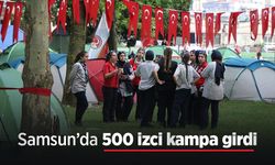 Samsun’da 500 izci kampa girdi