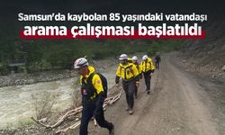 Samsun'da kaybolan 85 yaşındaki vatandaşı arama çalışması başlatıldı