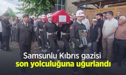 Samsunlu Kıbrıs gazisi son yolculuğuna uğurlandı