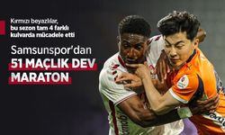 Kırmızı beyazlılar, bu sezon tam 4 farklı kulvarda mücadele etti ...  Samsunspor'dan 51 MAÇLIK DEV MARATON