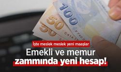 Emekli ve memur zammında yeni hesap! İşte meslek meslek yeni maaşlar