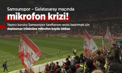 Samsunspor – Galatasaray maçında mikrofon krizi!