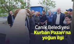 Canik Belediyesi Kurban Pazarı'na yoğun ilgi