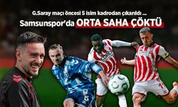 Samsunspor'da  ORTA SAHA  ÇÖKTÜ