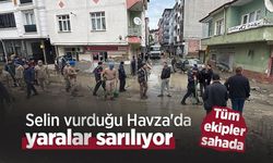 Selin vurduğu Havza'da yaralar sarılıyor: Tüm ekipler sahada