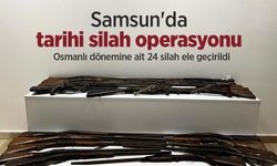 Samsun'da tarihi silah operasyonu: Osmanlı dönemine ait 24 silah ele geçirildi