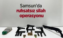 Samsun'da ruhsatsız silah operasyonu