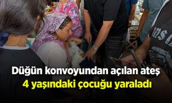 Düğün konvoyundan açılan ateş 4 yaşındaki çocuğu yaraladı