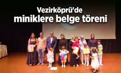 Vezirköprü'de miniklere belge töreni