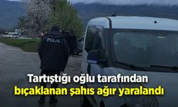 Tartıştığı oğlu tarafından bıçaklanan şahıs ağır yaralandı